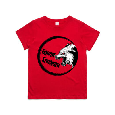 Kids Fenrir Strength Shirts Red Thumbnail