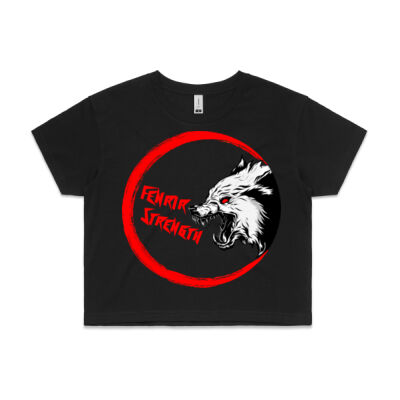 Ladies Fenrir Strength Crop Black Thumbnail